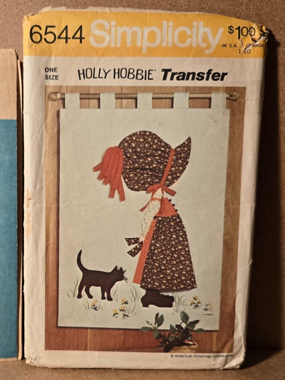 SEWING PATTERN Simplicity 6544 HOLLY HOBBIE Transfer One Size Used